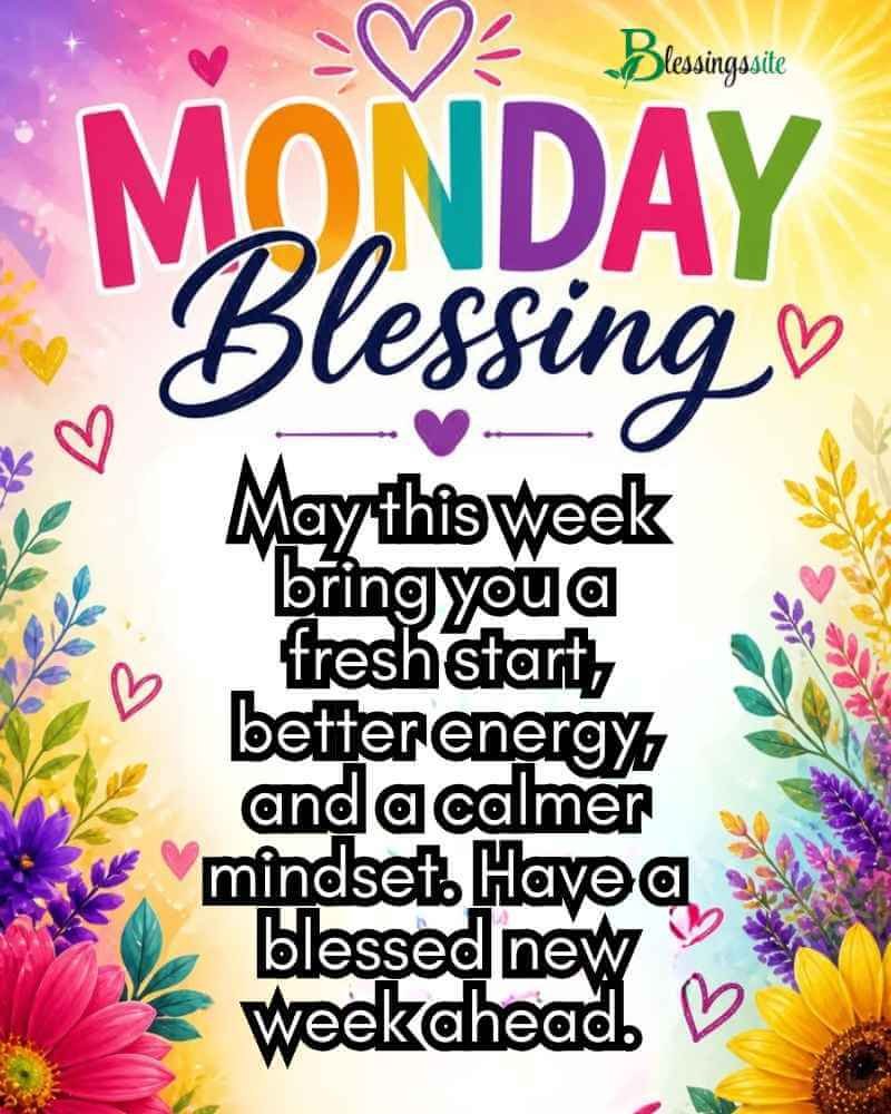 Cute Happy New Week Blessings Images