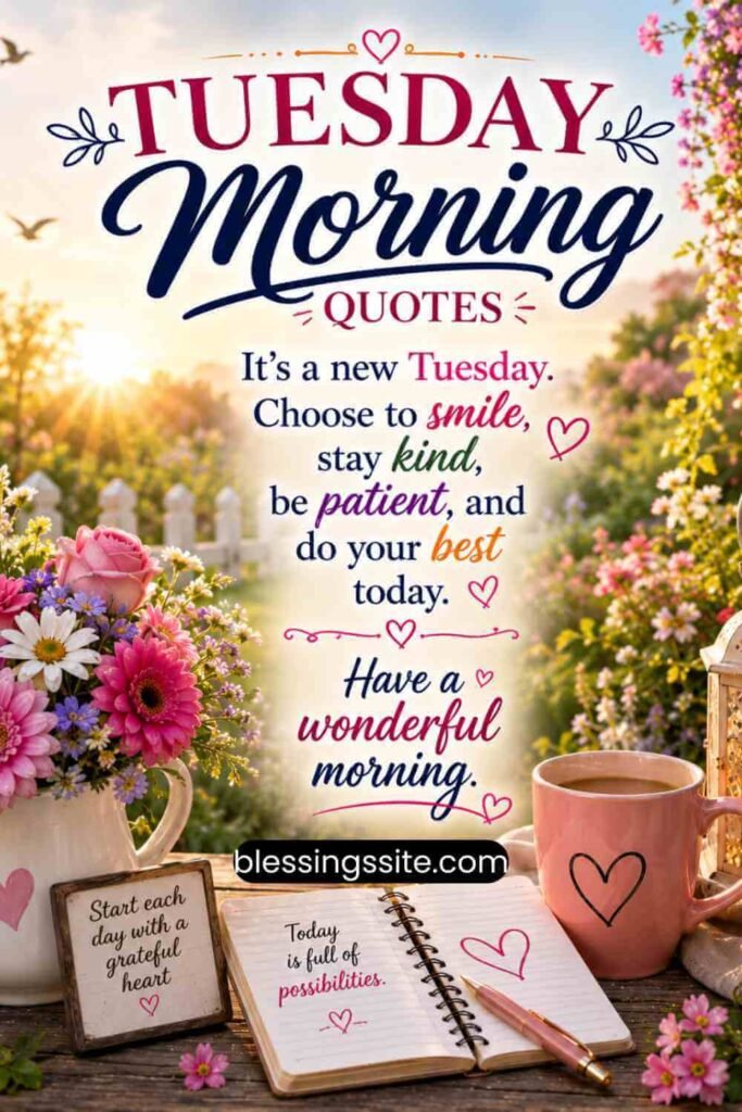 Inspirational Tuesday Morning Quotes