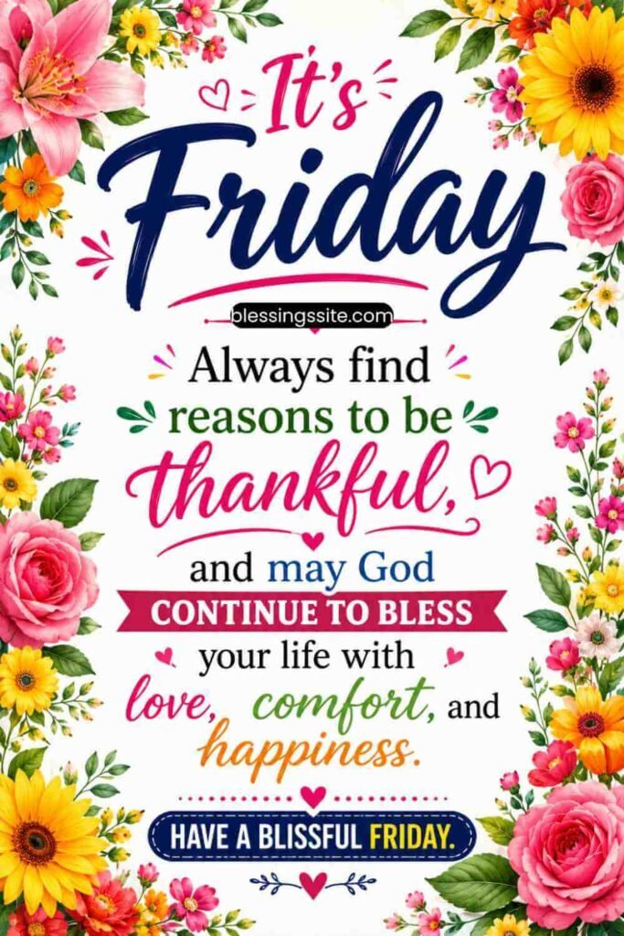 Inspirational Friday Blessings Images and Gif's