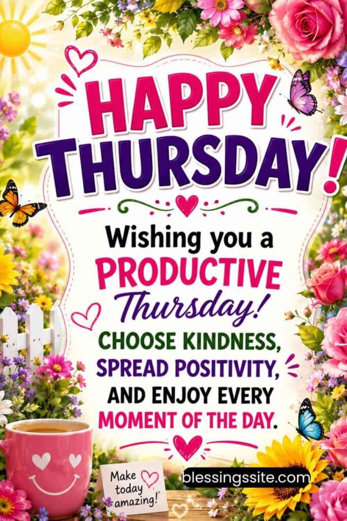 Short Positive Thursday Messages and Blessings