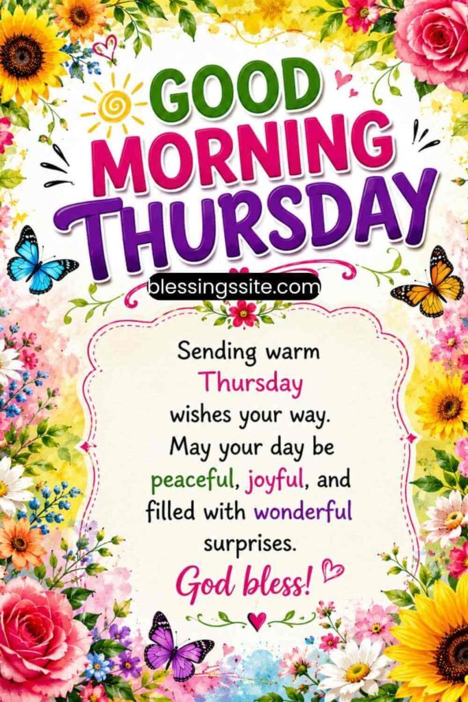 Best Good Morning Thursday Wishes and Blessings