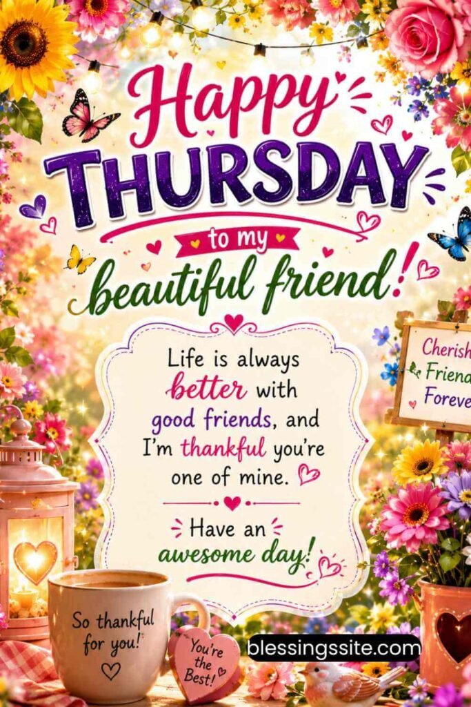 Beautiful Thursday Greetings for Friends
