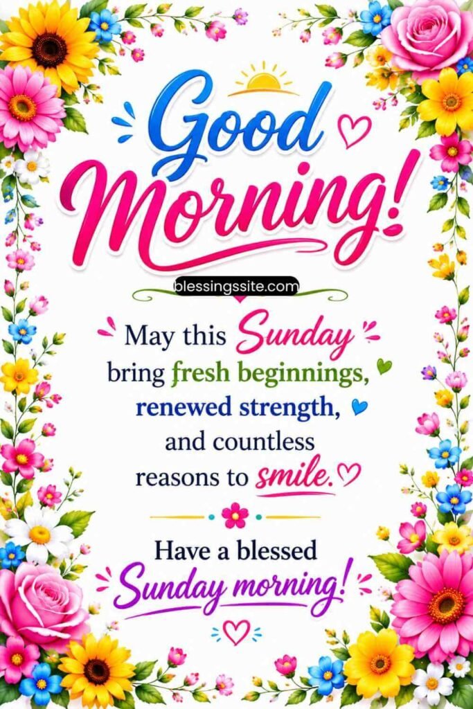 Good Morning Sunday Blessings