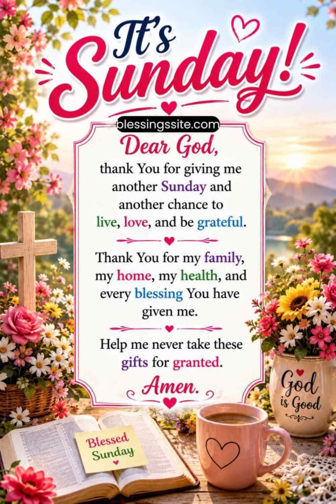 Sunday Prayers and Blessings