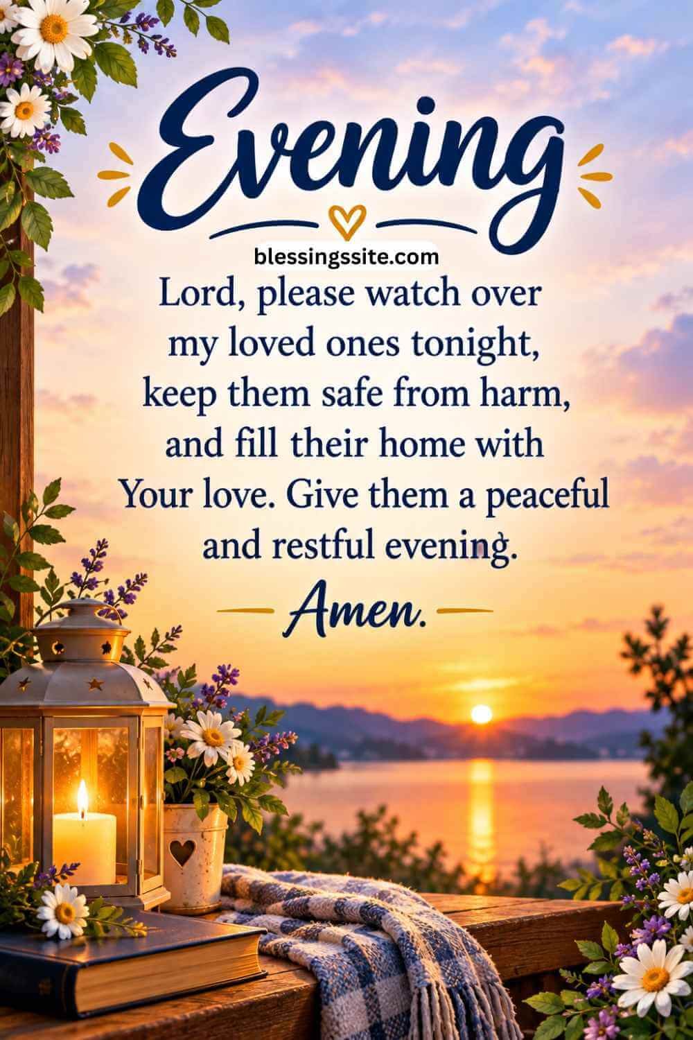 Good Evening Blessings and Prayers