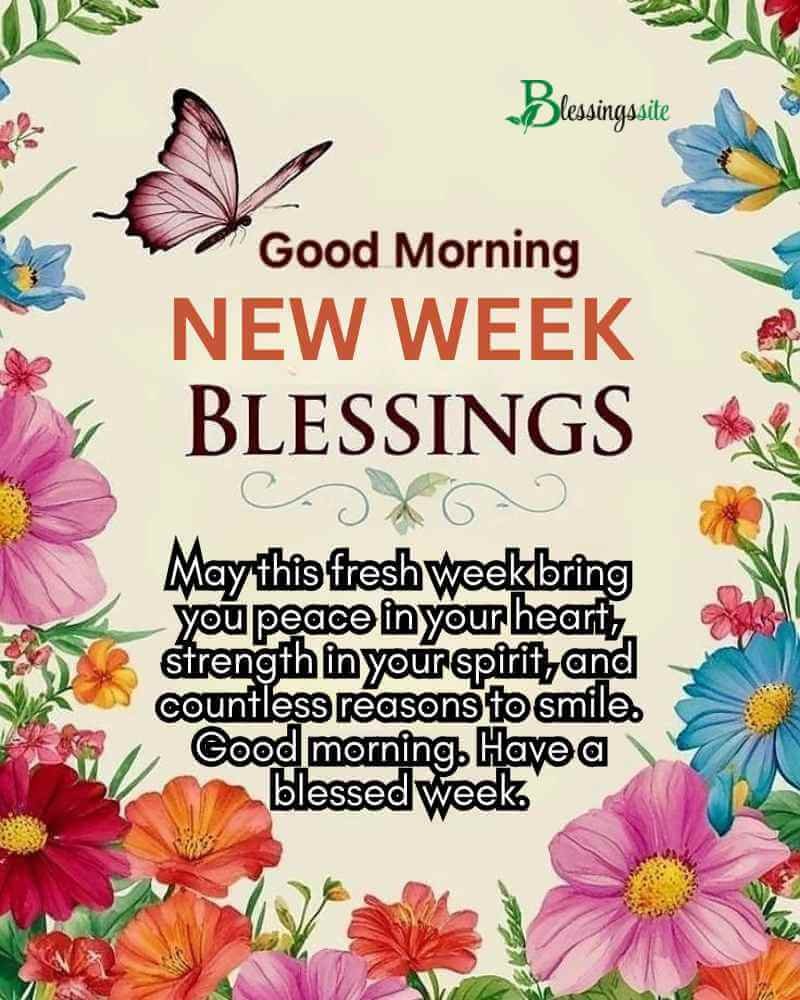 100+ Happy New Week Blessings and Quotes with Images