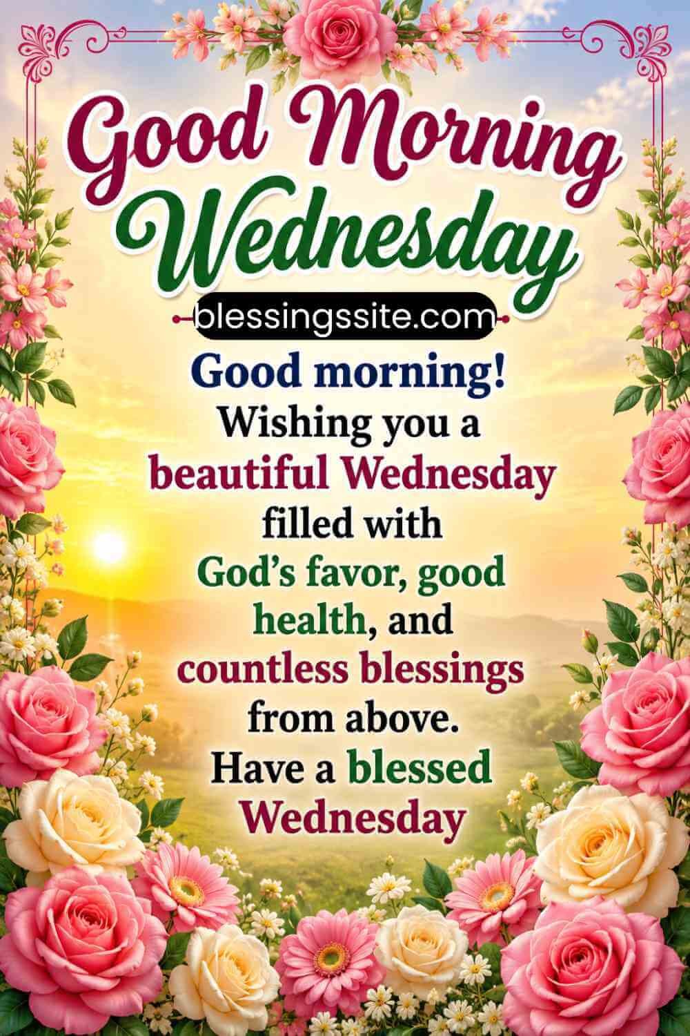 140+ Wednesday Morning Blessings, Greetings, and Quotes