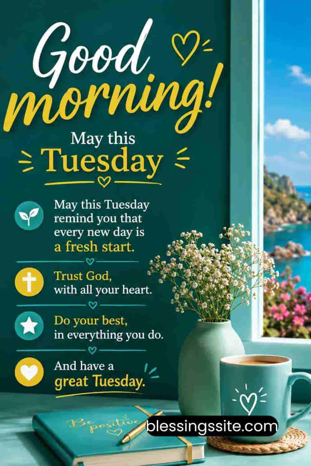 150+ Happy Tuesday Blessings, Quotes and Prayers