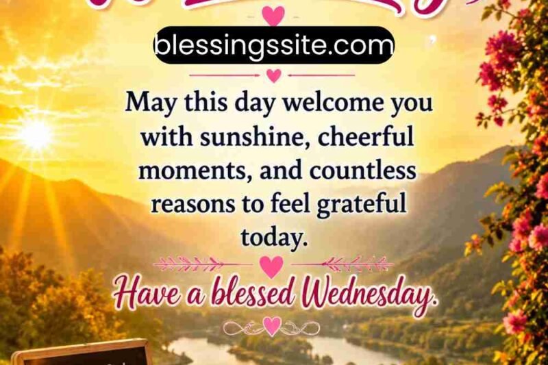 130+ Beautiful Wednesday Blessings, Images and Quotes for Midweek Inspiration
