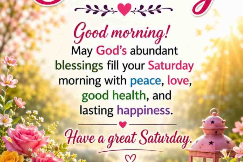 300+ Happy Saturday Blessings, Images and Quotes for the Weekend