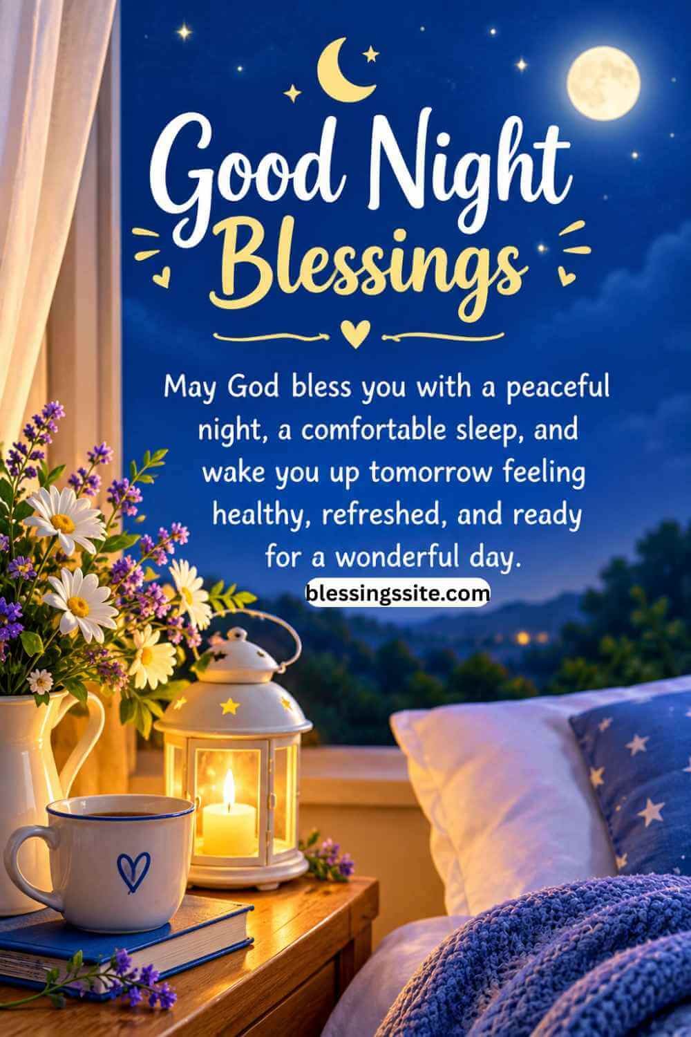 133+ Gratifying Good Night Blessings, Prayers, and Quotes